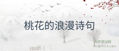 桃花的浪漫诗句