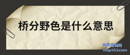 ��ʶ�ŷ�Ұɫ��ʲô��˼