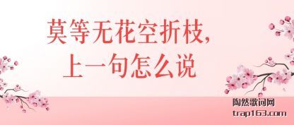 ����Ī���޻�����֦,��һ����ô˵