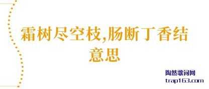 ����˪������֦,���϶������˼