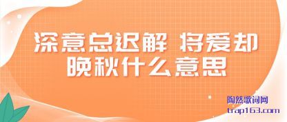 �˽������ܳٽ� ����ȴ����ʲô��˼